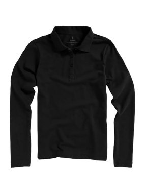 Dámská polokošile (Oakville Ladies long sleeve Polo Elevate)> černá (solid)> XS