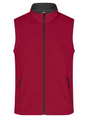 Pánská vesta (JN Mens Promo Softshell Vest)>červená / černá>2XL
