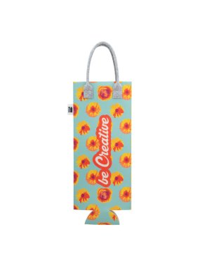 Taška na víno RPET na zakázku > šedá