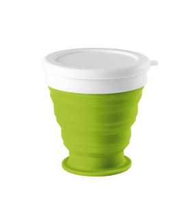 Skládací cestovní hrnek 250 ml > zelená (light)