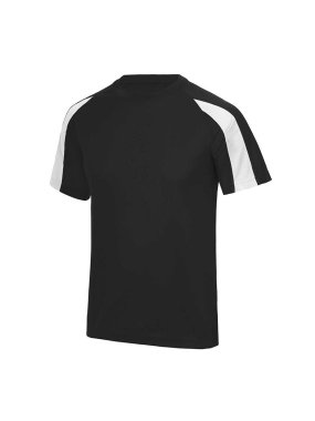 Dětské triko (Just Cool KIDS CONTRAST COOL T) > černá (jet) / bílá (arctic) > S