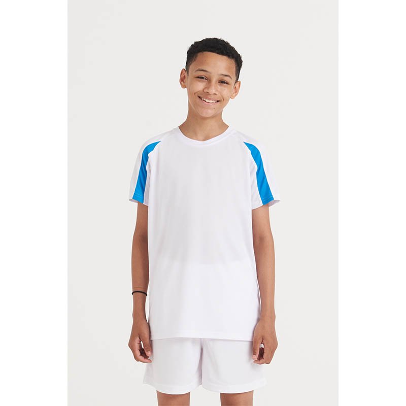 Dětské triko (Just Cool KIDS CONTRAST COOL T) > černá (jet) / oranžová (electric) > XS