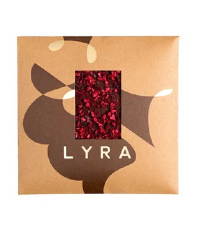 Hořká čokoláda s posypem višeň malina dark 80 g