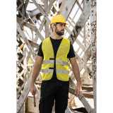 Unisex vesta (Korntex MESH-VEST "THESSALONIKI") > žlutá > L