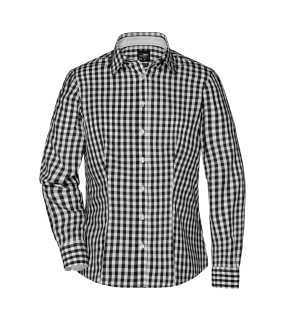 Dámská košile (DAIBER Ladies' Checked Shirt)>černá / bílá>M