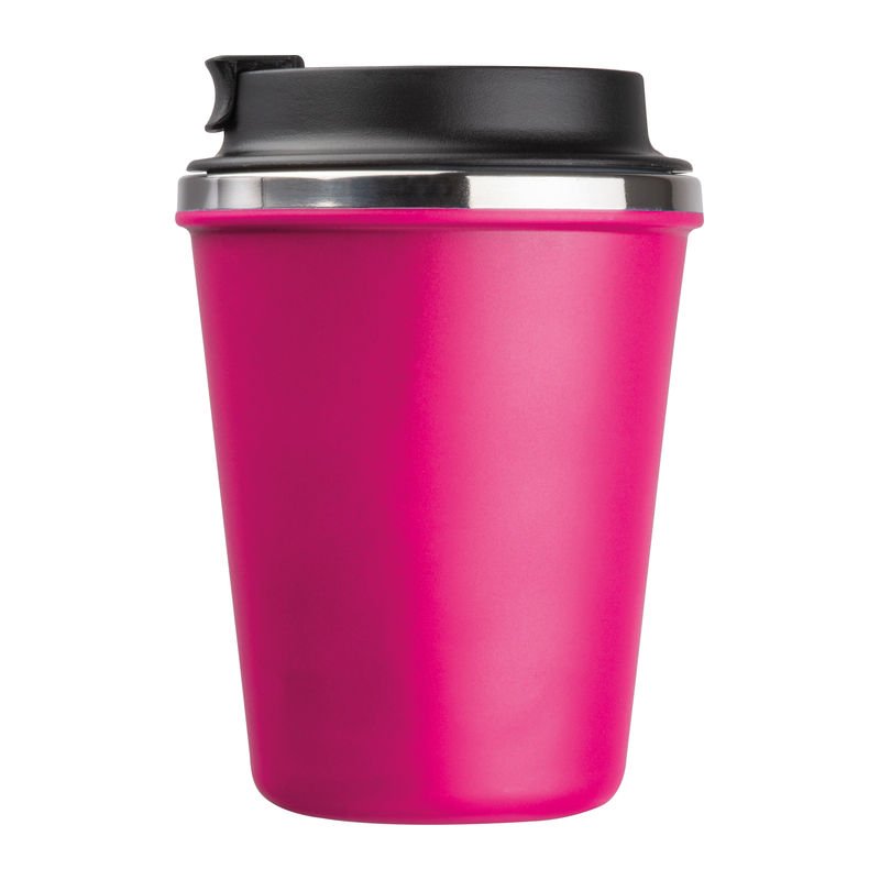 Dvoustěnná sklenice z nerezové oceli, 350 ml > růžová