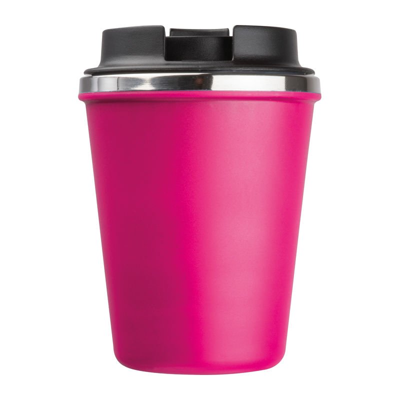 Dvoustěnná sklenice z nerezové oceli, 350 ml > růžová