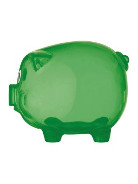Plastová kasička prasátko > zelená