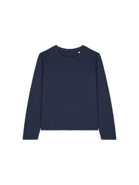 Dámské triko (STANLEY\STELLA Stella Muser Long Sleeve) > modrá (french navy) > M