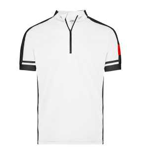 Pánské tričko (JN Men's Bike-T Half Zip)>bílá>L
