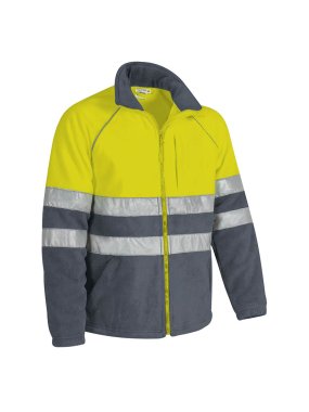 Pánská bunda (ANETO) > žlutá (fluo) / šedá (cement) > L