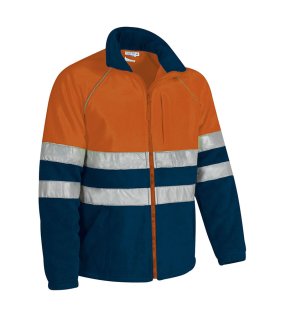 Pánská bunda (ANETO) > oranžová (neon) / modrá (orion navy) > M