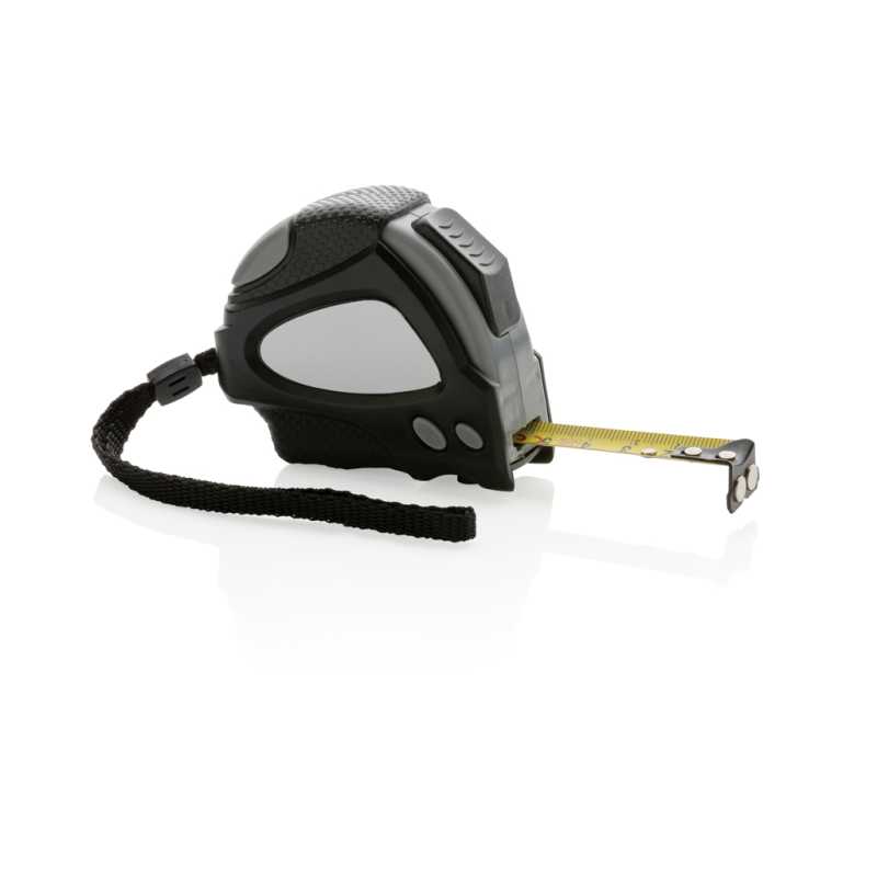 Svinovací metr Auto stop 3m/16mm z RCS recykl. plastu > černá