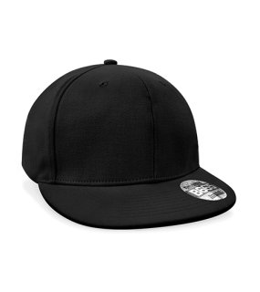 Unisex kšiltovka (Beechfield Pro-Stretch Flat Peak Cap) > černá