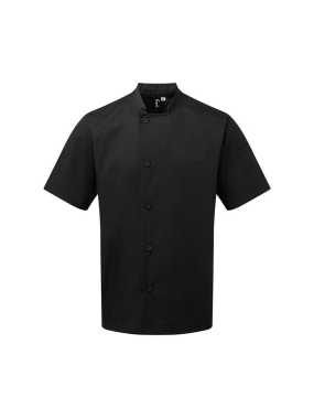 Kuchařský rondon (PREMIER ESSENTIAL' SHORT SLEEVE CHEF'S JACKET) > černá > 4XL