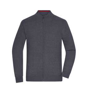 Pánský svetr (JN Men's Zip Cardigan) > šedá (anthracitemelange) > L