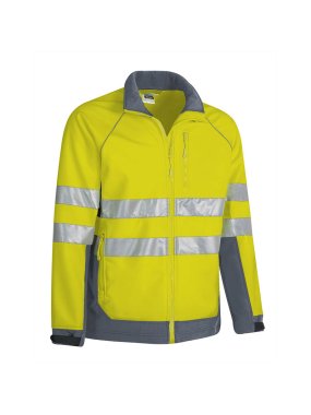 Pánská bunda (TACOMA) > žlutá (fluo) / šedá (cement) > 3XL