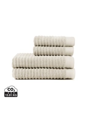 Sada ručníků a osušek 4ks VINGA Landro > bílá (off)