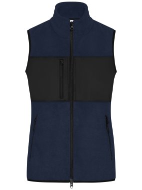 Dámská vesta (JN Ladies' Fleece Vest) > modrá (navy) / černá > M