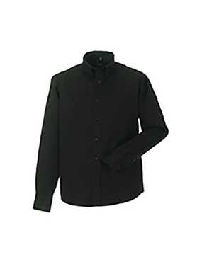 Pánská košile (Long Sleeve Classic Twill RUSSELL)>černá>XL