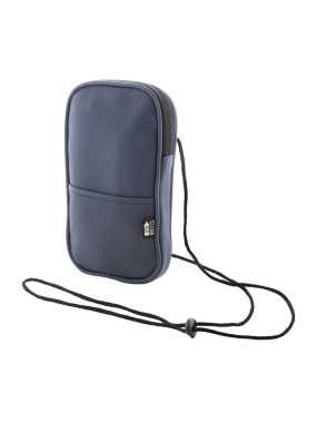 Taška přes rameno z RPET na telefon > modrá