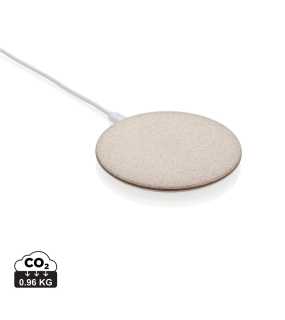 Bezdrátová nabíječka 5W z pšeničné slámy  > hnědá