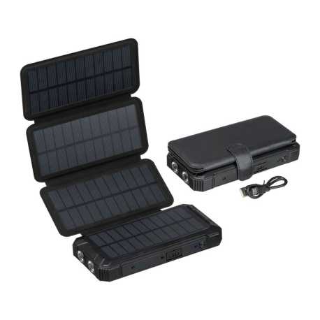 Solární powerbanka 20 000 mAh > černá