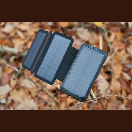 Solární powerbanka 20 000 mAh > černá