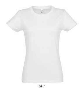 Dámské triko (Sols IMPERIAL WOMAN ROUND COLLAR T-SHIRT)>bílá>M