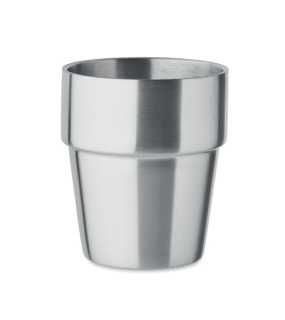 Dvoustěnná nerezová sklenice 250 ml > stříbrná