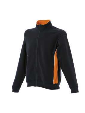 Unisex mikina ( CAGLIARI by JR ) > černá / oranžová > L