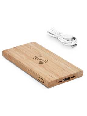 Bambusová power bank > přírodní