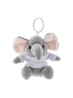 Plyšový přívěsek na klíče se slonem > šedá