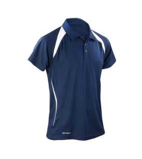 Pánská polokošile (SPIRO MENS TEAM SPIRIT POLO SHIRT)>modrá (navy) / bílá>L