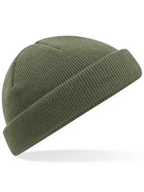 Unisex čepice (Beechfield Recycled Mini Fisherman Beanie) > zelená (olive)