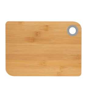 Bambusové prkénko s barevným silikonovým kroužkem > béžová