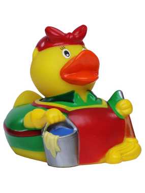 Kačenka do vany (MBW Squeaky duck cleaning lady) > vícebarevná