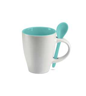 Hrnek s lžičkou> modrá