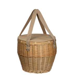 Ratanový piknikový koš Mark Twain > béžová