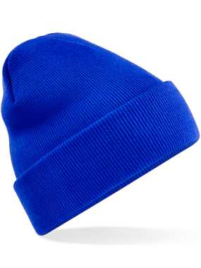 Unisex čepice (Beechfield Recycled Original Cuffed Beanie) > modrá (bright royal)