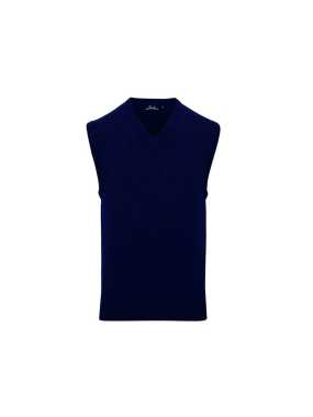 Pánský svetr (PREMIER MENS SLEEVELESS SWEATER COTTON / ACRYLIC)>modrá (navy)>XL