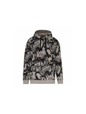 Pánská mikina(KARIBAN MEN'S HOODIE ) > šedá (camouflage) > 4XL
