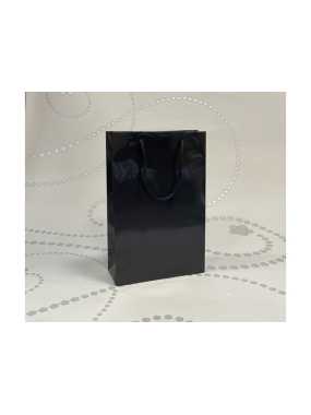 Papírová taška (LUXURY LINE) > černá > 23x9x35 cm