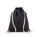 Batoh (KIMOOD ORGANIC COTTON BACKPACK WITH Drawstring CARRY HANDLES)>černá
