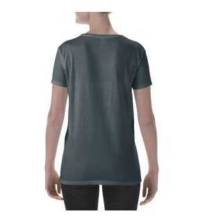 Dámské triko (Gildan SOFTSTYLE LADIES DEEP SCOOP TSHIRT)>šedá (dark heather)>XL
