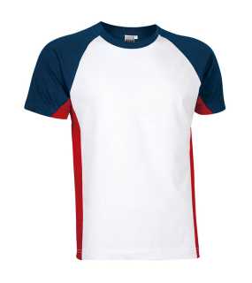 Pánské triko (VULCAN) > bílá / červená (lotto) / modrá (orion navy) > XL