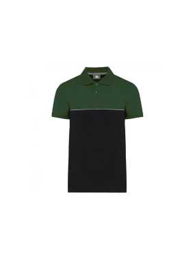 Unisex polokošile(UNISEX ECO-FRIENDLY SHORT SLEEVE POLO SHIRT)>černá/zelená(forest)>5XL
