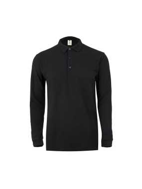 Pánská polokošile (MUKUA LONG-SLEEVE POLO 210) > černá > 2XL