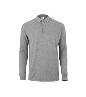 Pánská polokošile (MUKUA LONG-SLEEVE POLO 210) > šedá (heather) > XL