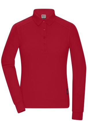 Dámská polokošile (DAIBER Ladies Workwear-Longsleeve Polo)>červená>XS